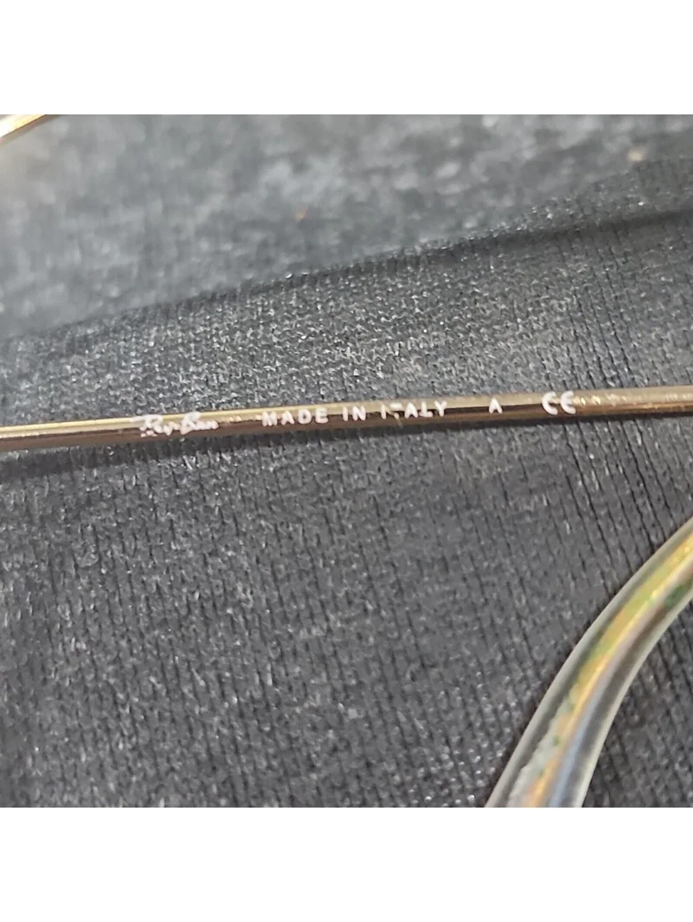 Ray Ban RB3477 001 Gold Metal Sunglasses Frame 59-16 Wrong Screw in Arm